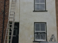 External Work - Before painting to lime render of house 2020